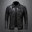 Leather Jacket - Black - Vegan Leather - Leatherette Jacket - Men's Jacket-Men's Leather Jacket-Chaps of London-Chaps of London