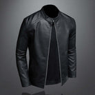 Leather Jacket - Men's Zip-Up Moto Biker Jacket-Chaps of London-Chaps of London
