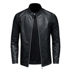 Leather Jacket - Men's Zip-Up Moto Biker Jacket-Chaps of London-Chaps of London