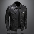 Leather Jacket | Slim Fit | Zip-Up | Black Jacket | Men's Leather Jacket-Chaps of London-Chaps of London