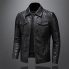 Leather Jacket | Slim Fit | Zip-Up | Black Jacket | Men's Leather Jacket-Chaps of London-Chaps of London