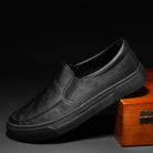 Leather Shoes - Men's Comfortable Rubber Sole Slip-On Shoes-Chaps of London-Chaps of London