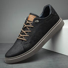 Leather Sneakers | Everyday | Walking | Slip-On Sneakers | Men's Shoes-Shoes-Chaps of London-Schwarz-36-Chaps of London