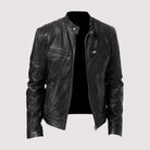 Leatherette Jacket - Regular Fit - Vegan Leather - Biker Jacket - Men's Leather Jacket-Men's Leather Jacket-Chaps of London-Black-S-Chaps of London