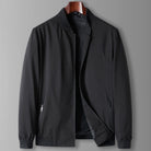 Lightweight Jacket - Men's Casual Zip-Up Windproof Jacket-Bomber Jacket-Chaps of London-Black-L-Chaps of London