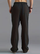 Linen Pants | Elastic Waist | Drawstring | Loose Fit Pants | Men's Pants-Men Pants-Chaps of London-Chaps of London