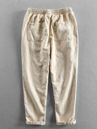 Linen Pants - Men's Casual Elastic Waist Loose Fit Pants -Pants-Chaps of London-Chaps of London