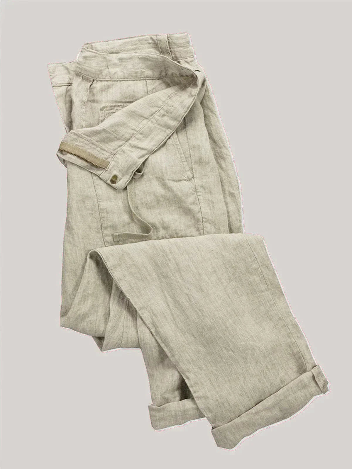 Linen Pants - Men's Lightweight Straight Leg Summer Pants-Pantalon-Chaps of London-Chaps of London