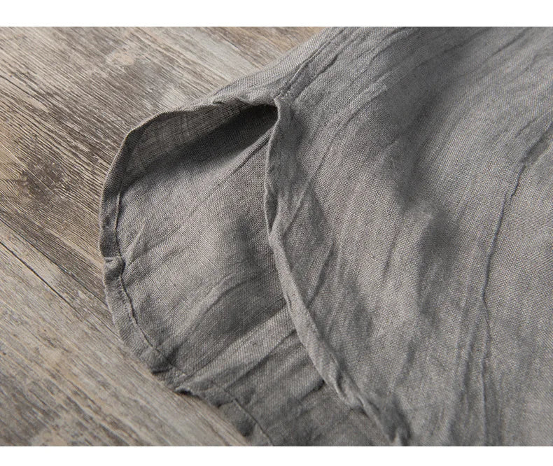 Linen Shirt - Button-Up - Lightweight - Short Sleeve Shirt - Men's Shirts-Chaps of London-Chaps of London