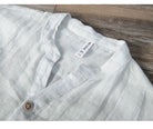 Linen Shirt - Button-Up - Lightweight - Short Sleeve Shirt - Men's Shirts-Chaps of London-Chaps of London
