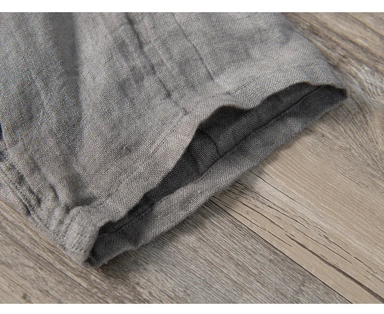 Linen Shirt - Button-Up - Lightweight - Short Sleeve Shirt - Men's Shirts-Chaps of London-Chaps of London
