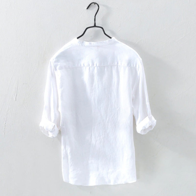 Linen Shirt | Buttoned Up | Long Sleeve | Summer Shirt | Men's Shirt-Chaps of London-Chaps of London