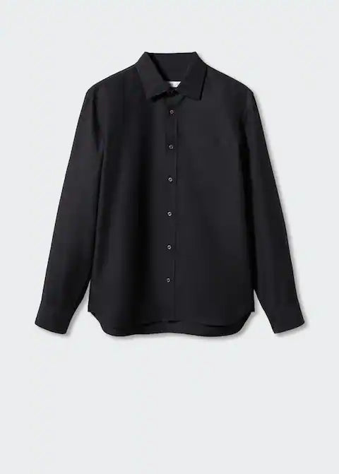 Linen Shirt - Men's Loose Fit Long Sleeve Button-Up Shirt-Chaps of London-Chaps of London