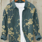 Linen Shirt | Printed | Button-Up | Long Sleeve Shirt | Men's Shirt-Chaps of London-Cherry Blossom-S-Chaps of London