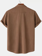 Linen Shirt - Short Sleeve - Button-Up - Summer Shirt - Men's Shirts-Men Shirt-Chaps of London-Chaps of London