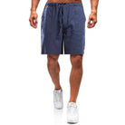 Linen Shorts | Loose Fit | Drawstring | Summer Shorts | Men Shorts-Chaps of London-Blue-S-Chaps of London