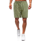 Linen Shorts | Loose Fit | Drawstring | Summer Shorts | Men Shorts-Chaps of London-Light Green-S-Chaps of London
