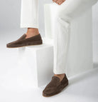 Loafers - Rutschfest - Slipper - Wildleder Loafers - Herren Loafers-Loafers-Chaps of London-Brown-36-Chaps of London