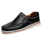 Loafers - Slip-On - Ergonomic - Leather Loafers - Men's Shoes-Chaps of London-Black-38-Chaps of London
