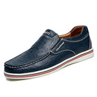 Loafers - Slip-On - Ergonomic - Leather Loafers - Men's Shoes-Chaps of London-Blue-38-Chaps of London