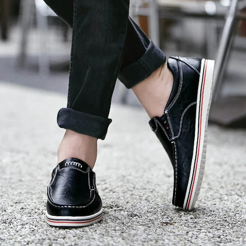 Loafers - Slip-On - Ergonomic - Leather Loafers - Men's Shoes-Chaps of London-Chaps of London