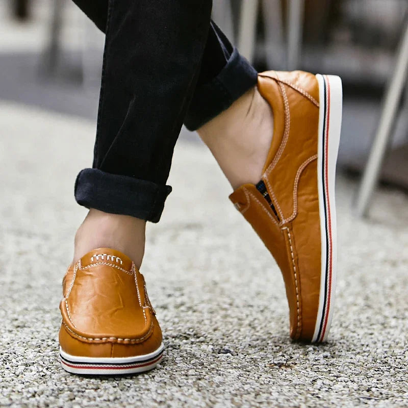 Loafers - Slip-On - Ergonomic - Leather Loafers - Men's Shoes-Chaps of London-Chaps of London