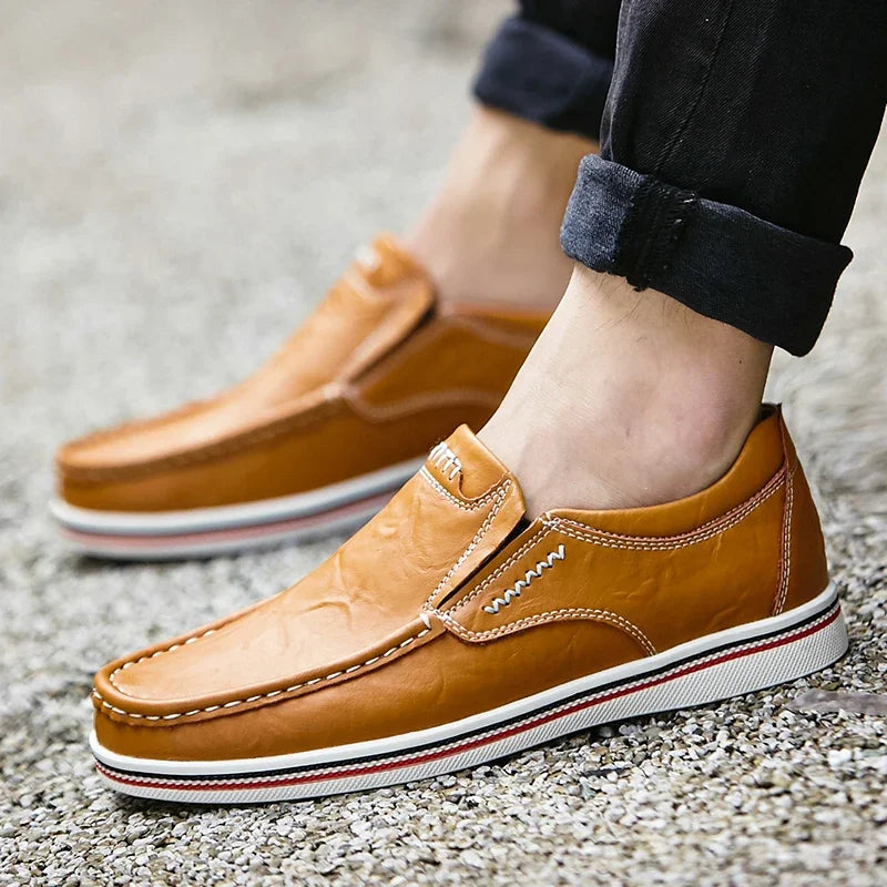 Loafers - Slip-On - Ergonomic - Leather Loafers - Men's Shoes-Chaps of London-Chaps of London
