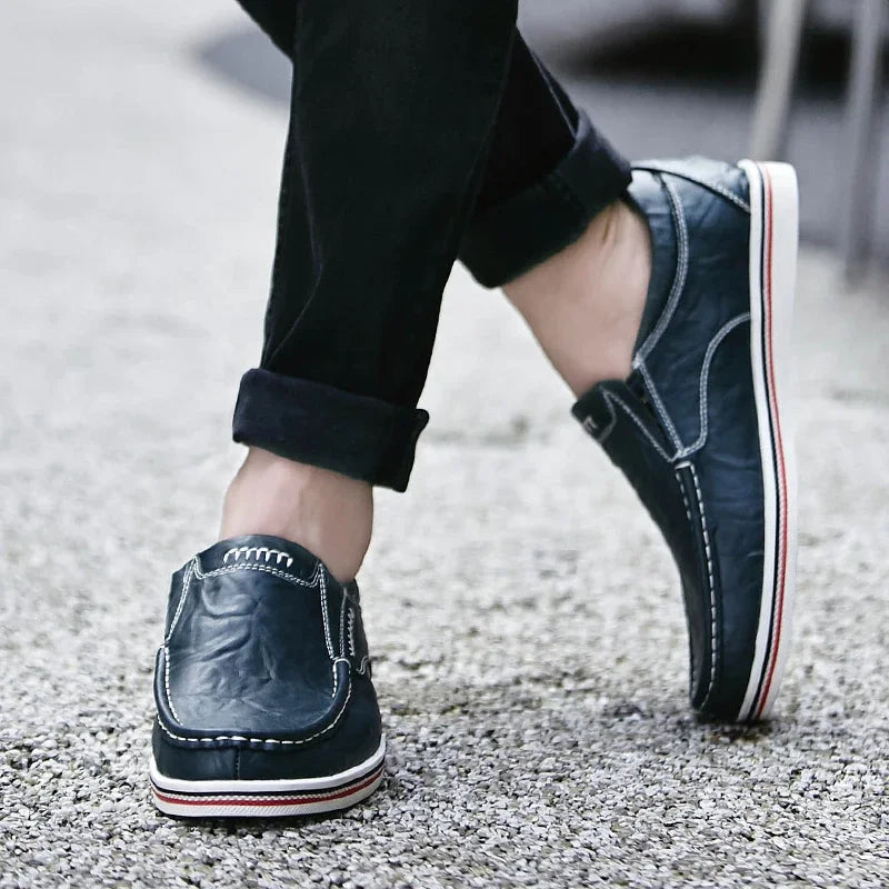 Loafers - Slip-On - Ergonomic - Leather Loafers - Men's Shoes-Chaps of London-Chaps of London