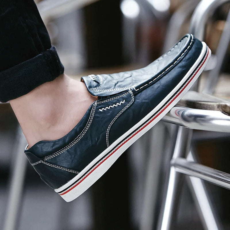 Loafers - Slip-On - Ergonomic - Leather Loafers - Men's Shoes-Chaps of London-Chaps of London