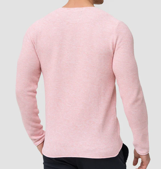 Long Sleeve Shirt - Men's Casual Plain Crew Neck Sweater-Chaps of London-Chaps of London