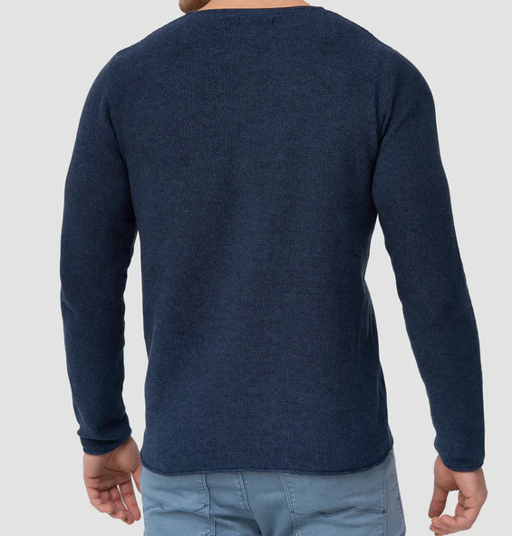 Long Sleeve Shirt - Men's Casual Plain Crew Neck Sweater-Chaps of London-Chaps of London