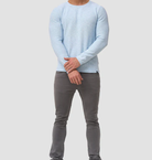 Long Sleeve Shirt - Men's Casual Plain Crew Neck Sweater-Chaps of London-Chaps of London
