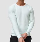 Long Sleeve Shirt - Men's Casual Plain Crew Neck Sweater-Chaps of London-Chaps of London