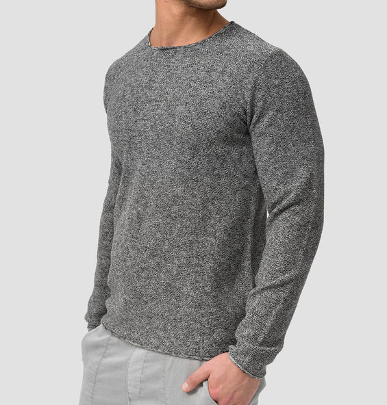 Long Sleeve Shirt - Men's Casual Plain Crew Neck Sweater-Chaps of London-Chaps of London