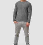 Long Sleeve Shirt - Men's Casual Plain Crew Neck Sweater-Chaps of London-Chaps of London