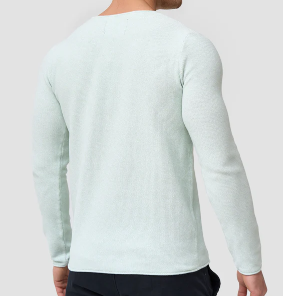 Long Sleeve Shirt - Men's Casual Plain Crew Neck Sweater-Chaps of London-Chaps of London