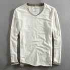 Long Sleeve T-Shirt | Basic | Casual | Long Sleeve Shirts | Men's Clothing-Chaps of London-White-S-Chaps of London