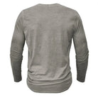 Long Sleeve T-Shirt - Half Buttoned - Pullover - Henley Shirt - Men's Shirt-Shirt heren-Chaps of London-Chaps of London