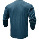 Long Sleeve T-Shirt - Men's Casual Plain Buttoned Up Henley Shirt-Shirt-Chaps of London-Chaps of London
