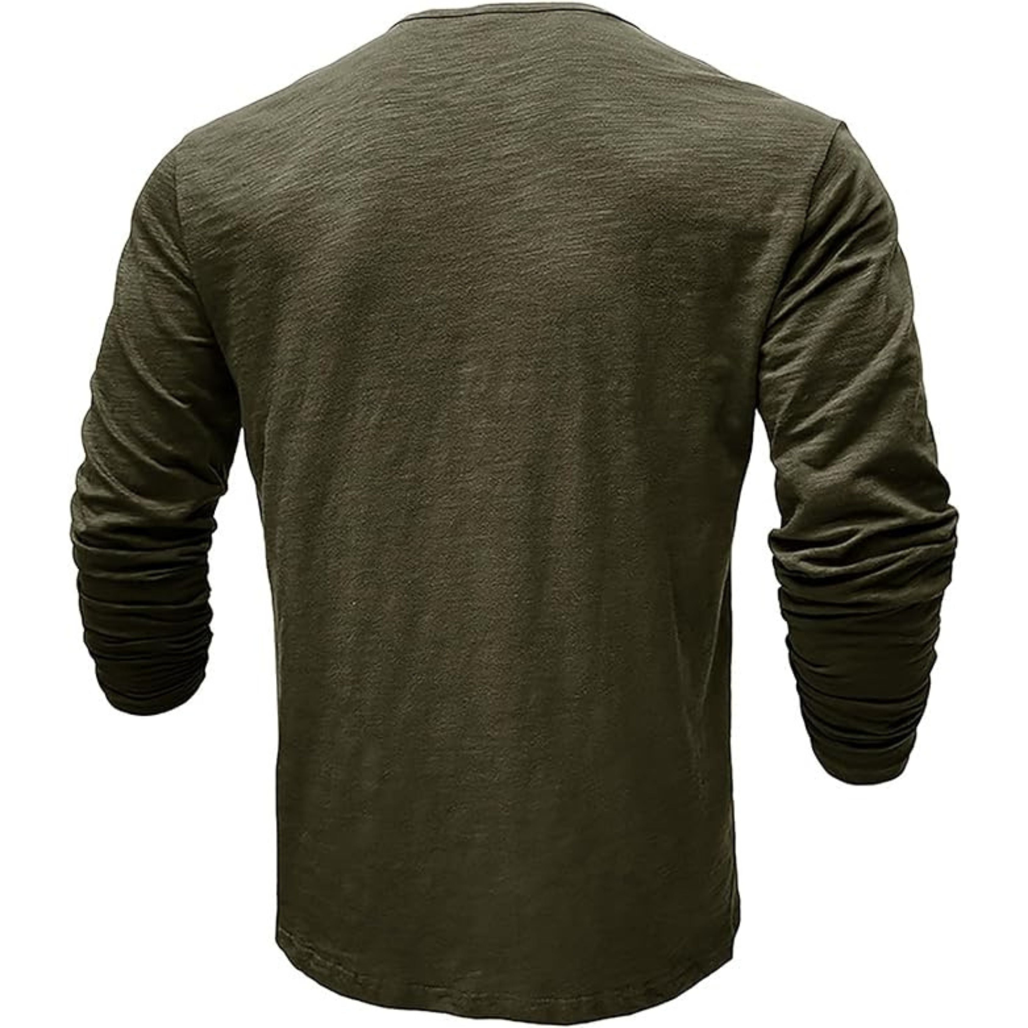 Long Sleeve T-Shirt - Men's Casual Plain Buttoned Up Henley Shirt-Shirt-Chaps of London-Chaps of London