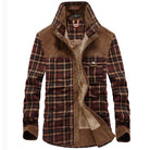 Lumberjack Jacket | Plaid | Fleece Lined | Lumberjack Coat Men's | Winter Jacket-Chaps of London-Coffee-M-Chaps of London