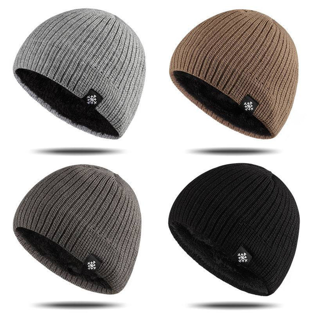 Men's Beanie - Warm - Fleece Lined - Knitted Beanie - Winter Hat-Fashion Unisex Beanie Winter-Chaps of London-Chaps of London