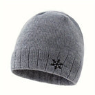 Men's Beanie - Warm - Fleece Lined - Knitted Beanie - Winter Hat-Fashion Unisex Beanie Winter-Chaps of London-Light Gray-Chaps of London