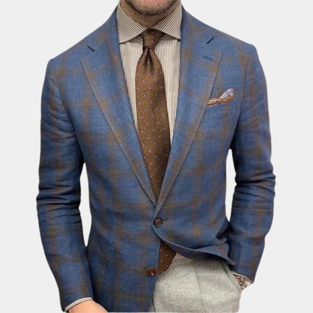 Men's Blazer | Stylish | Single Breasted | Suit Jacket | Men's Clothing-Chaps of London-Blue-M-Chaps of London