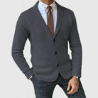 Men's Cardigan - Pockets - V-Neck - Button-Up Cardigan - Knitted Cardigan -Men Cardigan-Chaps of London-Dark Gray-S-Chaps of London