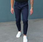 Men's Chinos - Casual Stretchy Slim Fit Chino Pants-Pantalon-Chaps of London-Blue-XS-Chaps of London