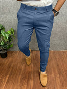 Men's Chinos | Classic | Slim Fit | Chino Pants | Men's Trousers-Chaps of London-Light Blue-S-Chaps of London