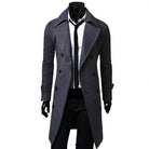 Men's Coat - Double Breasted - Turn-down Collar - Autumn Jacket - Trench Coat-Chaps of London-Chaps of London