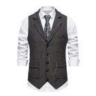 Men's Elegant Lapel Vest-Tops-Chaps of London-Chaps of London