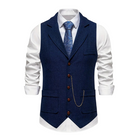 Men's Elegant Lapel Vest-Tops-Chaps of London-Chaps of London